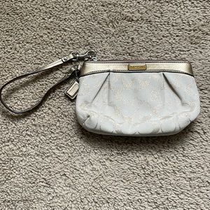 Gold Coach Wristlet